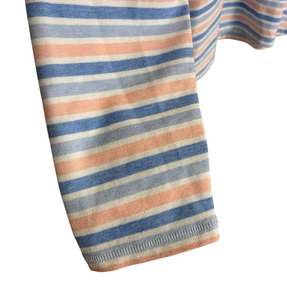 T by Talbots multicolor stripe 1/2 zip up weekend pullover sweater top size LP - Picture 4 of 12